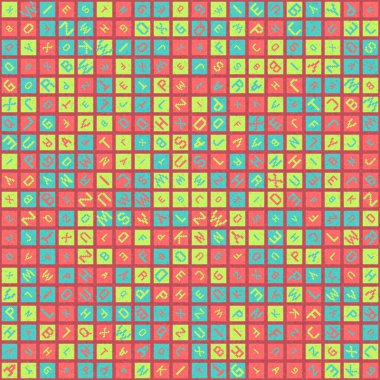 Soyut geometrik desen, üretici hesaplama vektörü çizimi