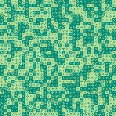 Soyut geometrik desen, üretici hesaplama vektörü çizimi