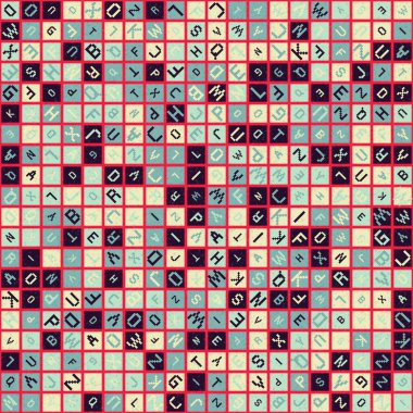 Soyut Geometrik küpler ve kareler, vektör illüstrasyon arka planı