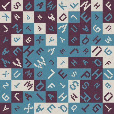 Soyut geometrik desen, üretici hesaplama vektörü çizimi