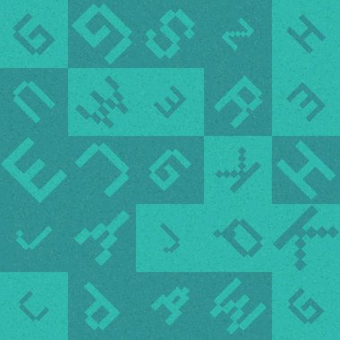 Soyut geometrik desen, üretici hesaplama vektörü çizimi