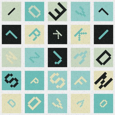 Soyut Geometrik küpler ve kareler, vektör illüstrasyon arka planı