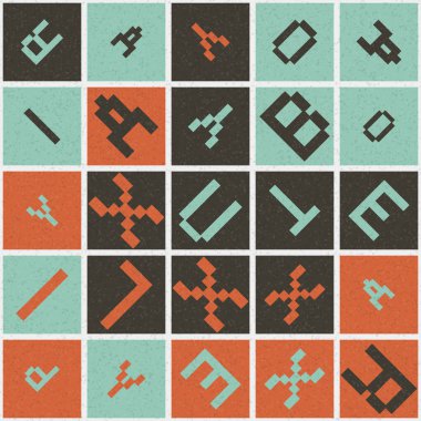 Soyut geometrik desen, üretici hesaplama vektörü çizimi