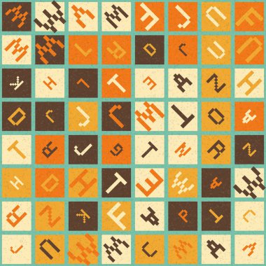 Soyut Geometrik küpler ve kareler, vektör illüstrasyon arka planı