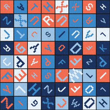 Soyut Geometrik küpler ve kareler, vektör illüstrasyon arka planı