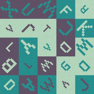 Soyut Geometrik küpler ve kareler, vektör illüstrasyon arka planı