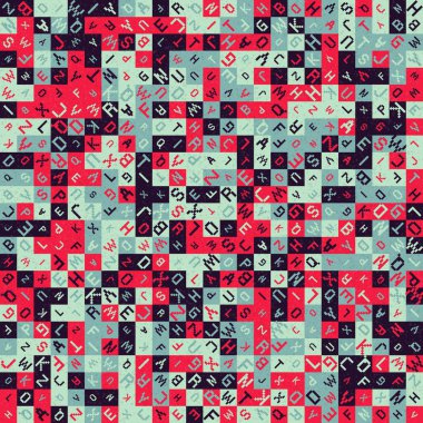 Soyut Geometrik küpler ve kareler, vektör illüstrasyon arka planı