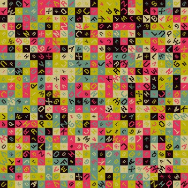 Soyut Geometrik küpler ve kareler, vektör illüstrasyon arka planı