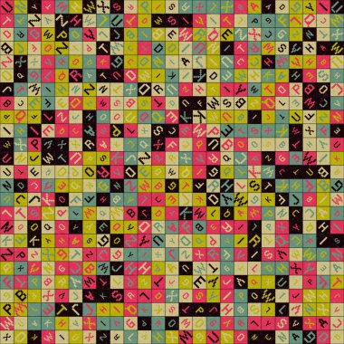 Soyut Geometrik küpler ve kareler, vektör illüstrasyon arka planı