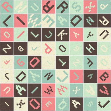 Soyut Geometrik küpler ve kareler, vektör illüstrasyon arka planı