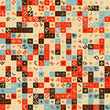 Soyut geometrik desen, üretici hesaplama vektörü çizimi