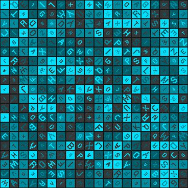 Soyut Geometrik küpler ve kareler, vektör illüstrasyon arka planı