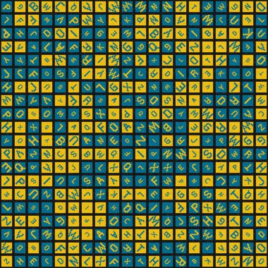 Soyut Geometrik küpler ve kareler, vektör illüstrasyon arka planı