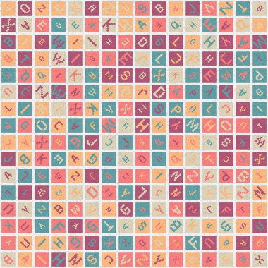 Soyut Geometrik küpler ve kareler, vektör illüstrasyon arka planı