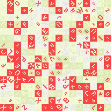 Soyut geometrik desen, üretici hesaplama vektörü çizimi