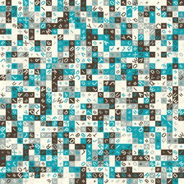 Soyut geometrik desen, üretici hesaplama vektörü çizimi