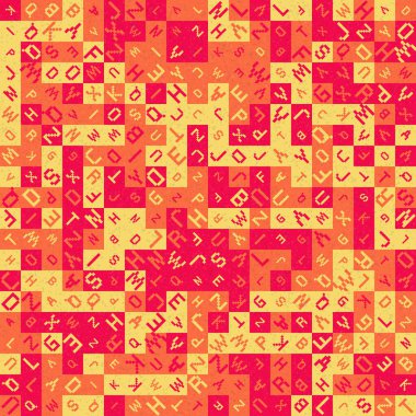 Soyut geometrik desen, üretici hesaplama vektörü çizimi