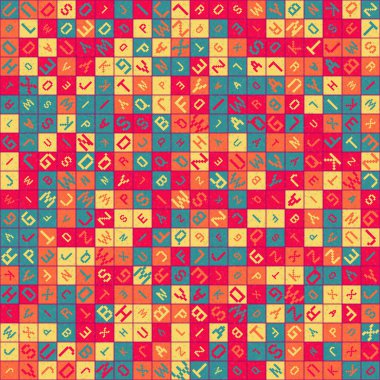 Soyut Geometrik küpler ve kareler, vektör illüstrasyon arka planı