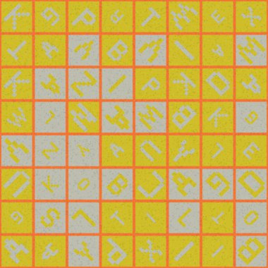 Soyut geometrik desen, üretici hesaplama vektörü çizimi