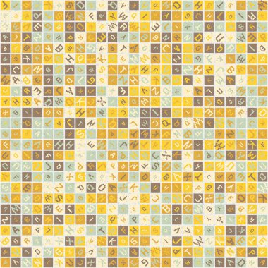 Soyut Geometrik küpler ve kareler, vektör illüstrasyon arka planı