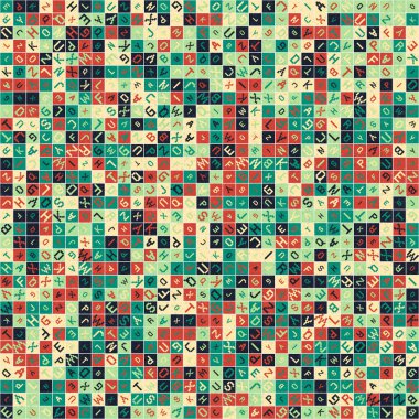 Soyut Geometrik küpler ve kareler, vektör illüstrasyon arka planı