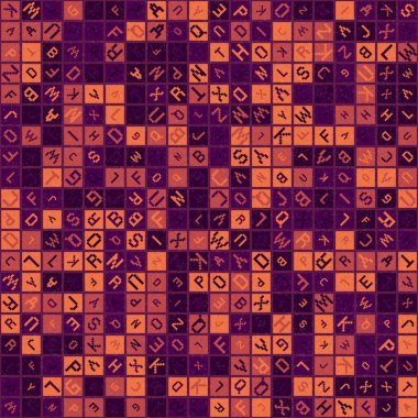 Soyut geometrik desen, üretici hesaplama vektörü çizimi