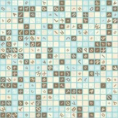 Soyut geometrik desen, üretici hesaplama vektörü çizimi