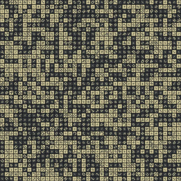 Abstract Geometrisch Patroon Generatieve Computationele Vector Illustratie — Stockvector