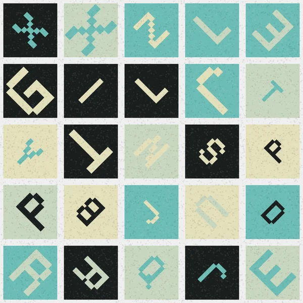 Soyut geometrik desen, üretici hesaplama vektörü çizimi