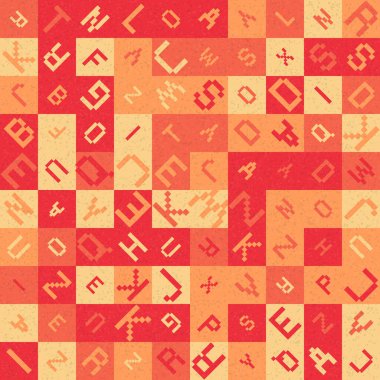 Soyut geometrik desen, üretici hesaplama vektörü çizimi