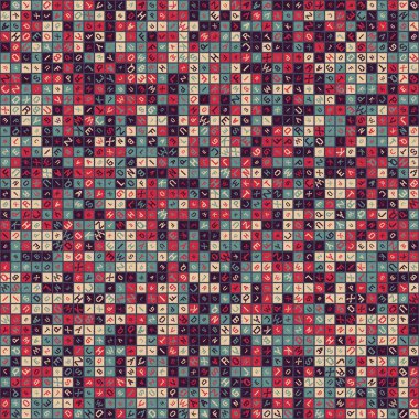 Soyut Geometrik küpler ve kareler, vektör illüstrasyon arka planı