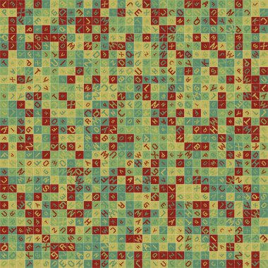 Soyut Geometrik küpler ve kareler, vektör illüstrasyon arka planı