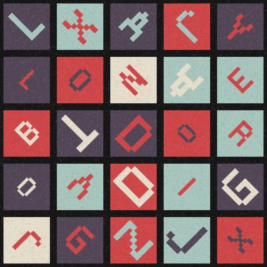 Soyut Geometrik küpler ve kareler, vektör illüstrasyon arka planı