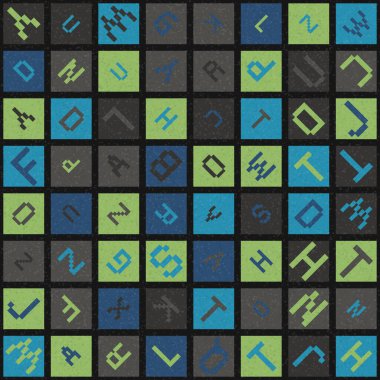 Soyut Geometrik küpler ve kareler, vektör illüstrasyon arka planı