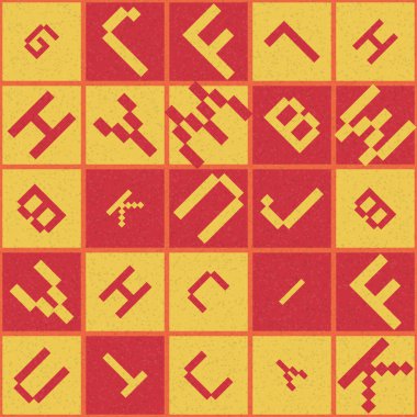 Soyut geometrik desen, üretici hesaplama vektörü çizimi
