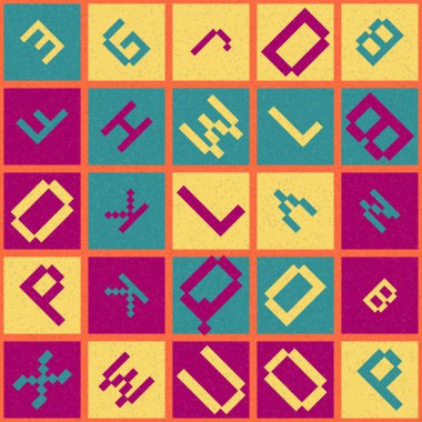 Soyut Geometrik küpler ve kareler, vektör illüstrasyon arka planı