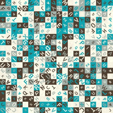 Soyut geometrik desen, üretici hesaplama vektörü çizimi