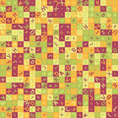 Soyut geometrik desen, üretici hesaplama vektörü çizimi