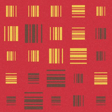 Soyut Geometrik Desen, üretken hesaplama sanatı çizimi