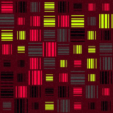 Soyut Geometrik Desen, üretken hesaplama sanatı çizimi