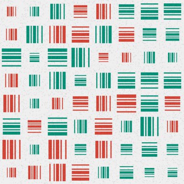 Soyut Geometrik Desen, üretken hesaplama sanatı, vektör illüstrasyonu  
