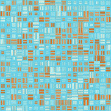 Soyut Geometrik Desen, üretken hesaplama sanatı, vektör illüstrasyonu 