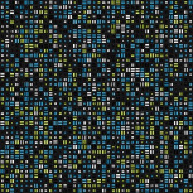 Soyut Geometrik Desen, üretken hesaplama sanatı, vektör illüstrasyonu 