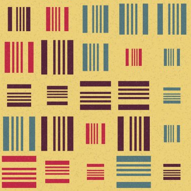 Soyut Geometrik Desen, üretken hesaplama sanatı çizimi