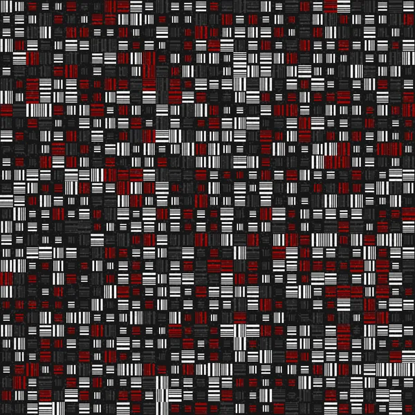 Padrão Geométrico Abstrato Ilustração Arte Computacional Gerativa — Vetor de Stock