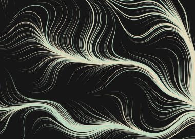 Dalgalı çizgileri olan soyut geometrik desen