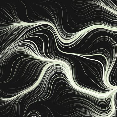 Dalgalı çizgileri olan soyut geometrik desen