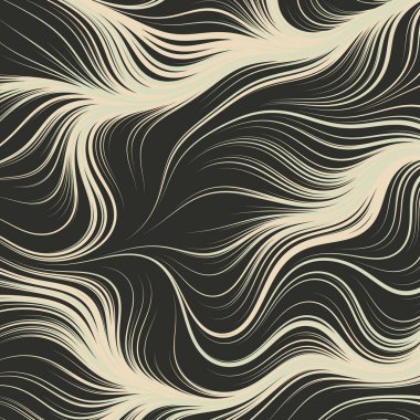 Dalgalı çizgileri olan soyut geometrik desen