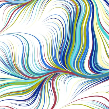 Dalgalı çizgileri olan soyut geometrik desen