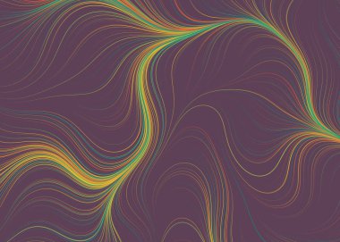 Soyut Perlin Gürültüsü Geometrik Desensel hesaplama sanatı, vektör illüstrasyonu